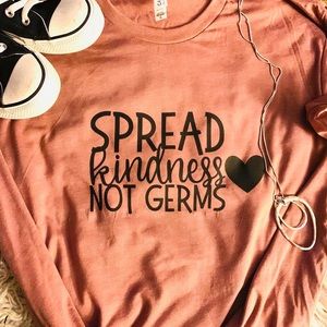 Spread Kindness Not Germs tee